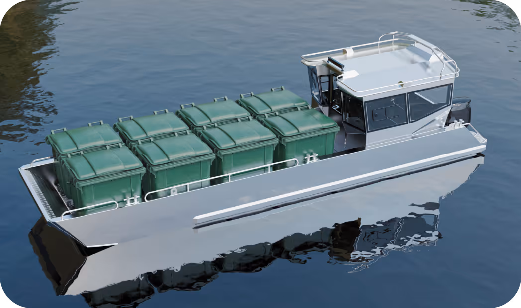 LANDX X10 front ramp loading boat