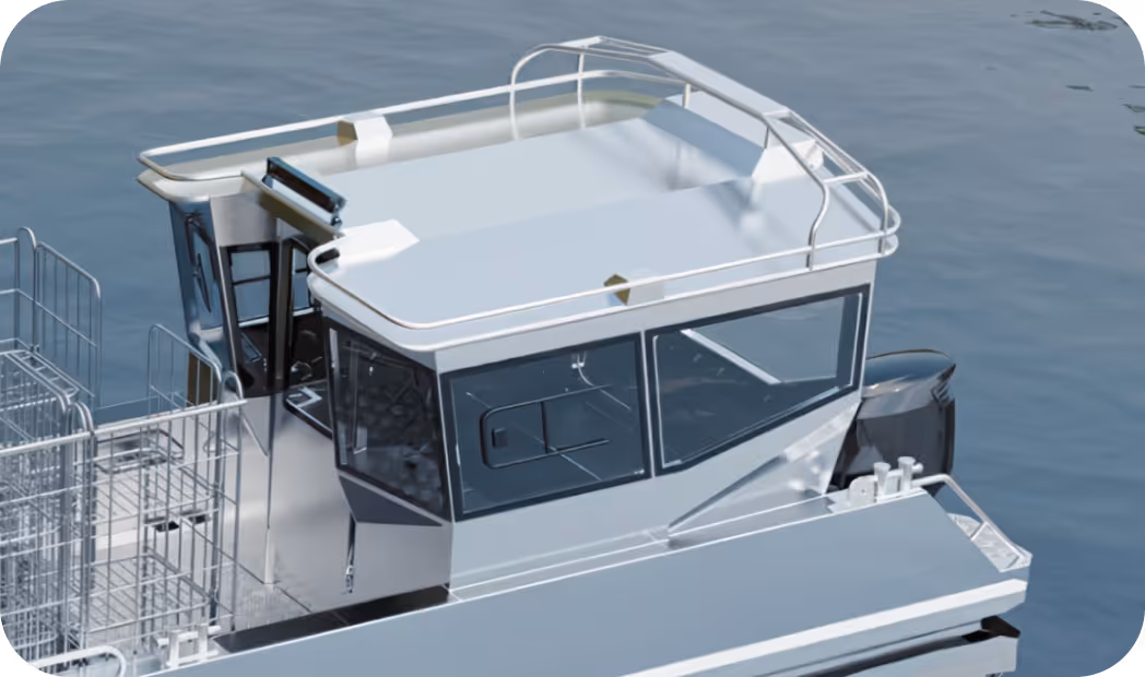 LANDX X10 work boat aluminium