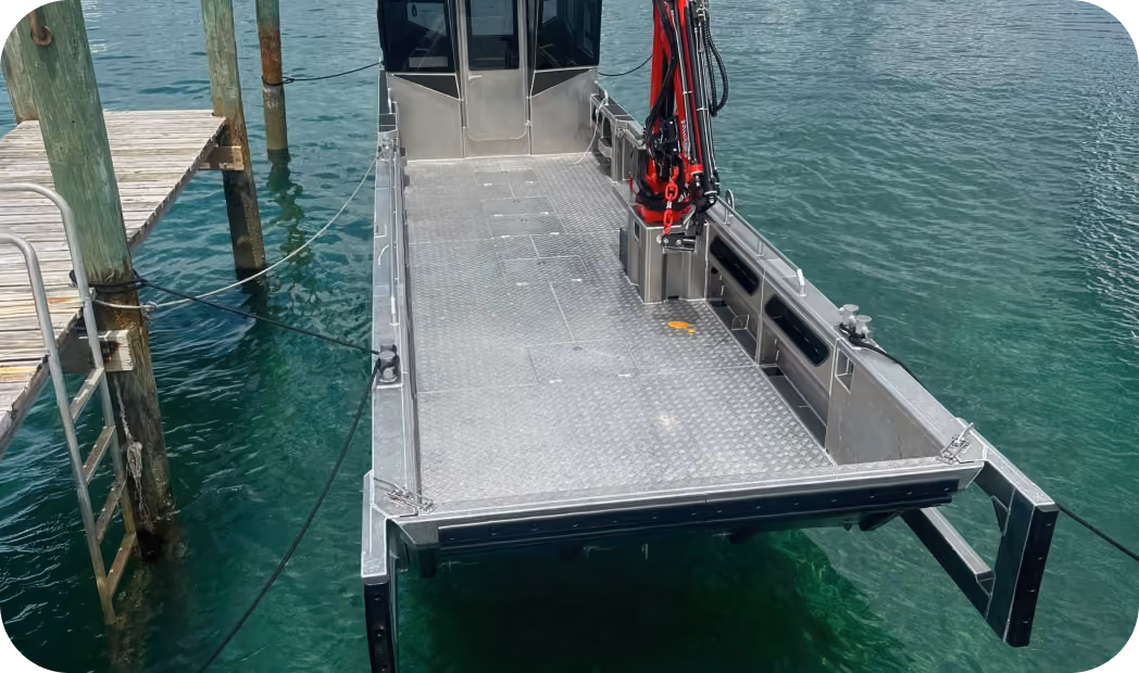 LANDX X11 aluminium work boat
