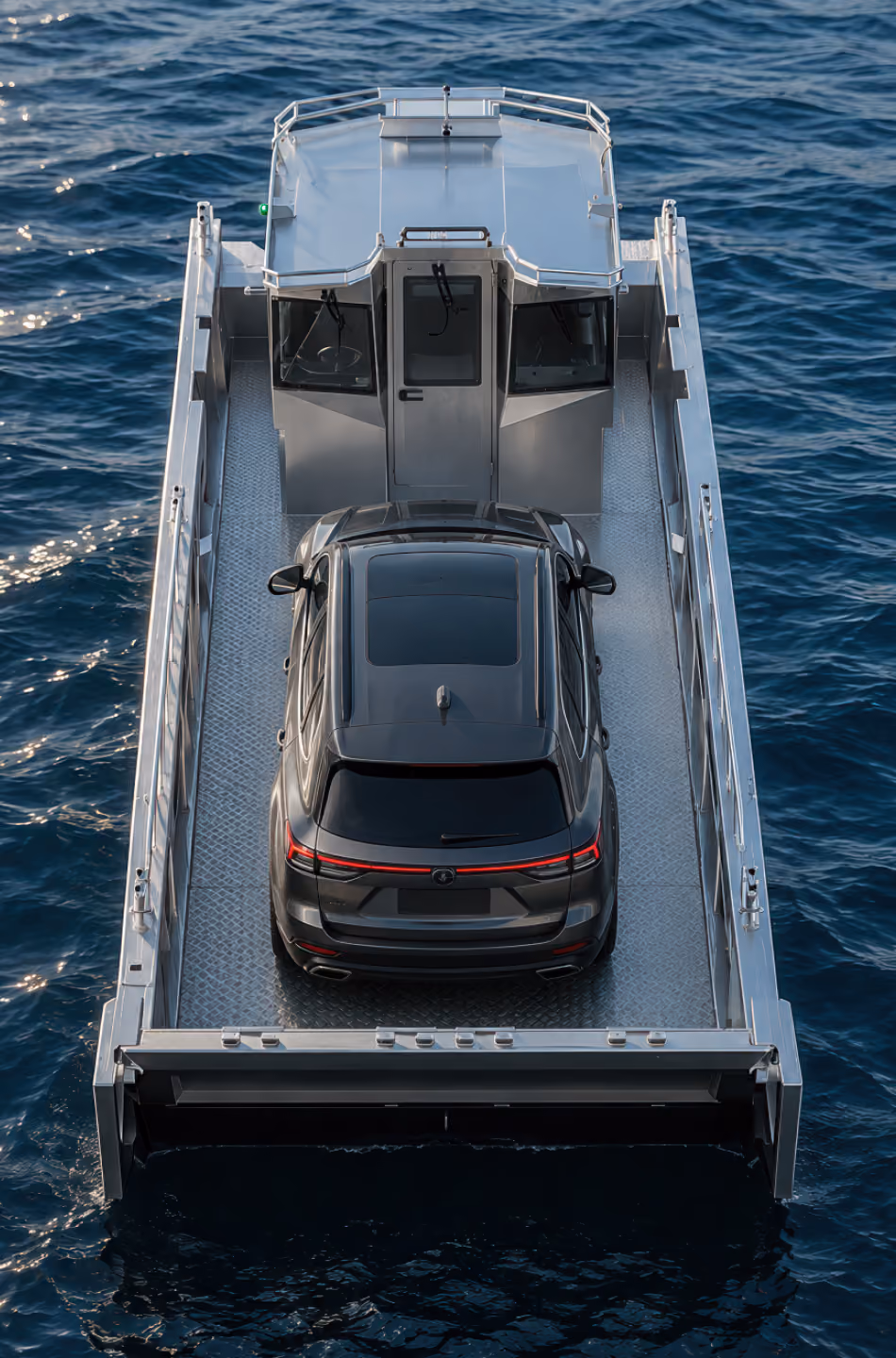 LANDX X12 aluminium landing craft configured for commercial transport