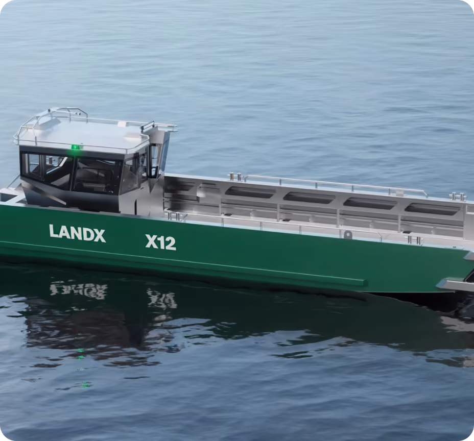 LANDX X12 wide aluminium cargo deck