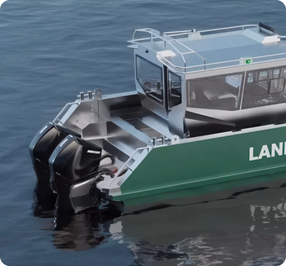 LANDX X12 durable 5083 marine aluminium hull