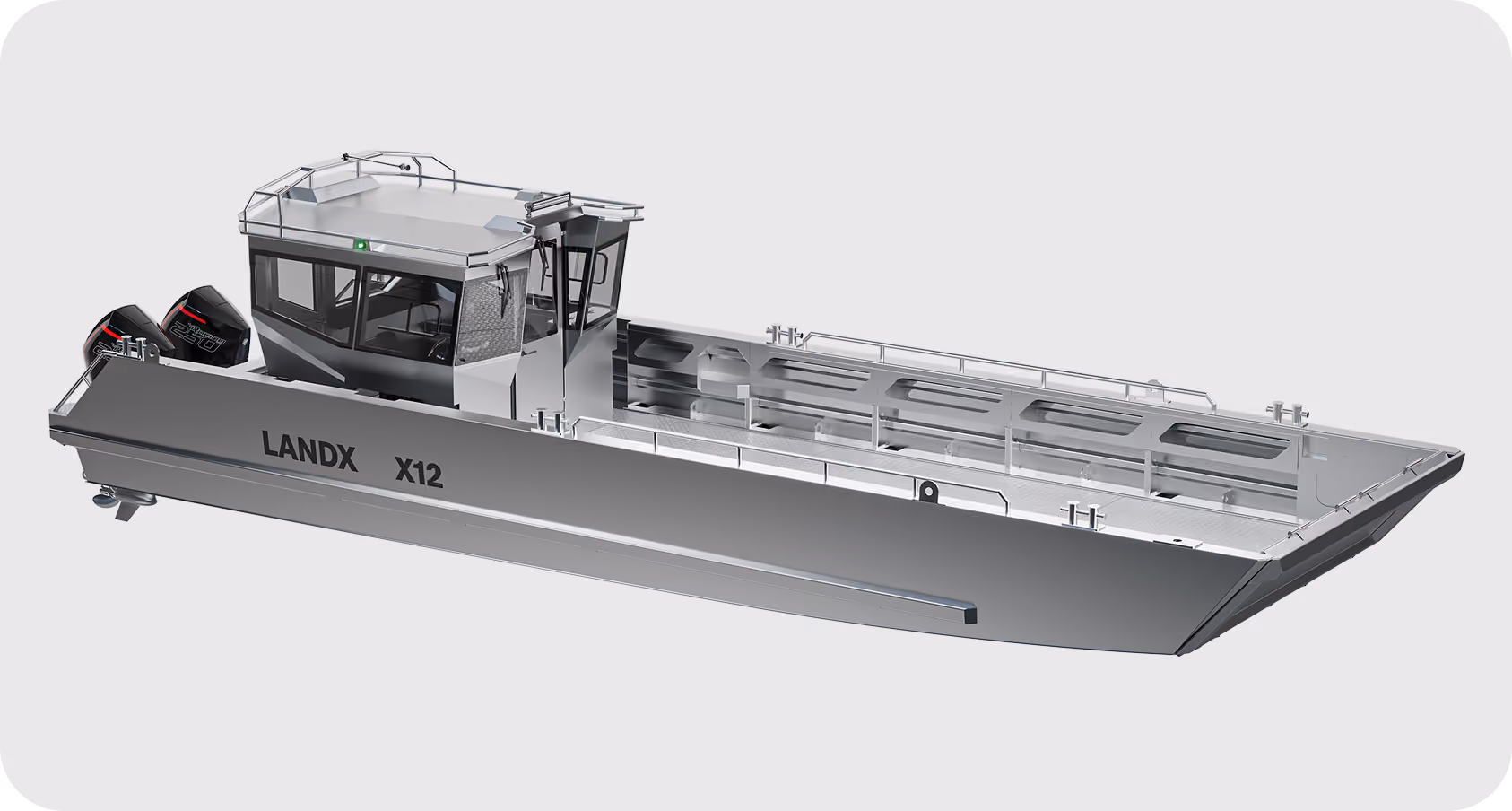 LANDX X12 base model aluminium landing craft