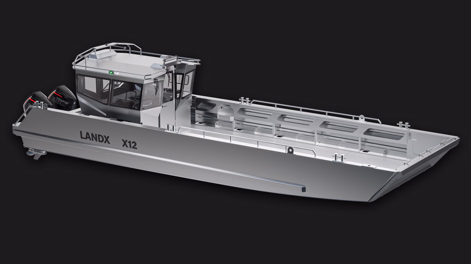 LANDX X12 aluminium landing craft workboat