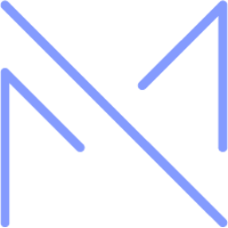 Solid light periwinkle blue square background.