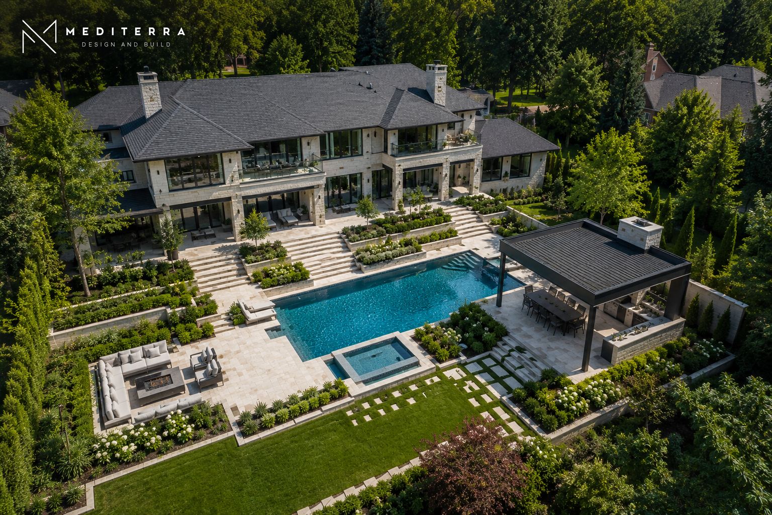 Luxury residential master plan integrating architecture landscape and outdoor living Toronto