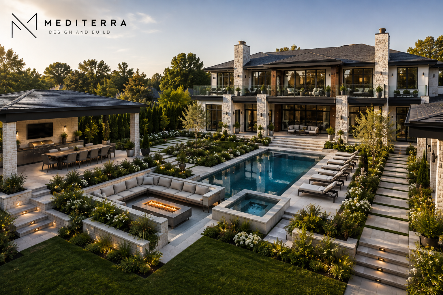 Integrated architectural outdoor living environment Toronto 