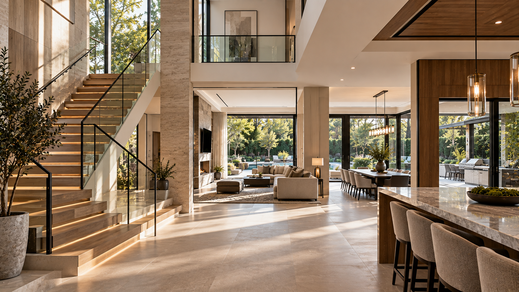 Integrated interior architecture within luxury residential design Toronto