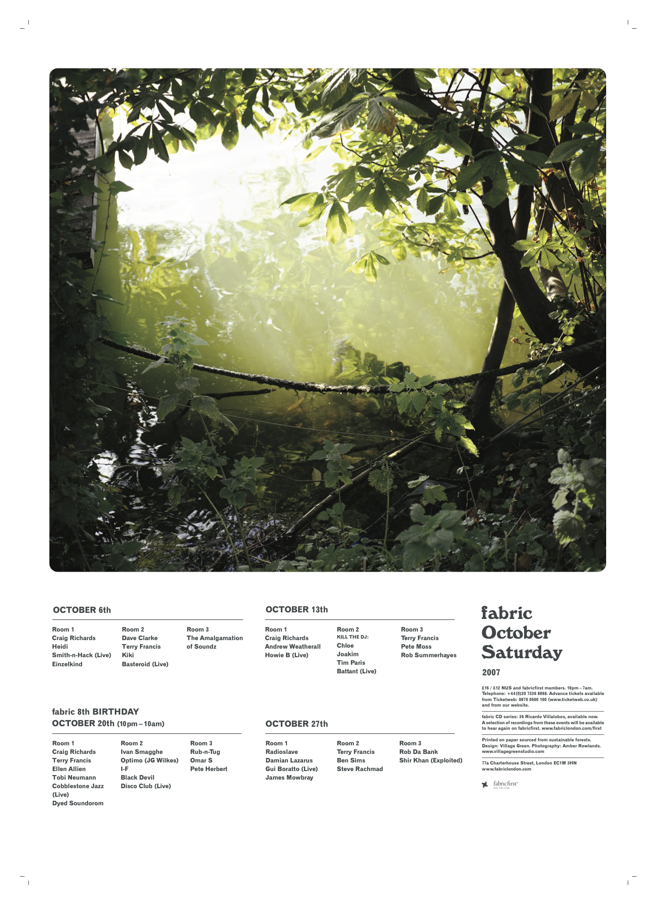 fabric 8th Birthday – October 2007