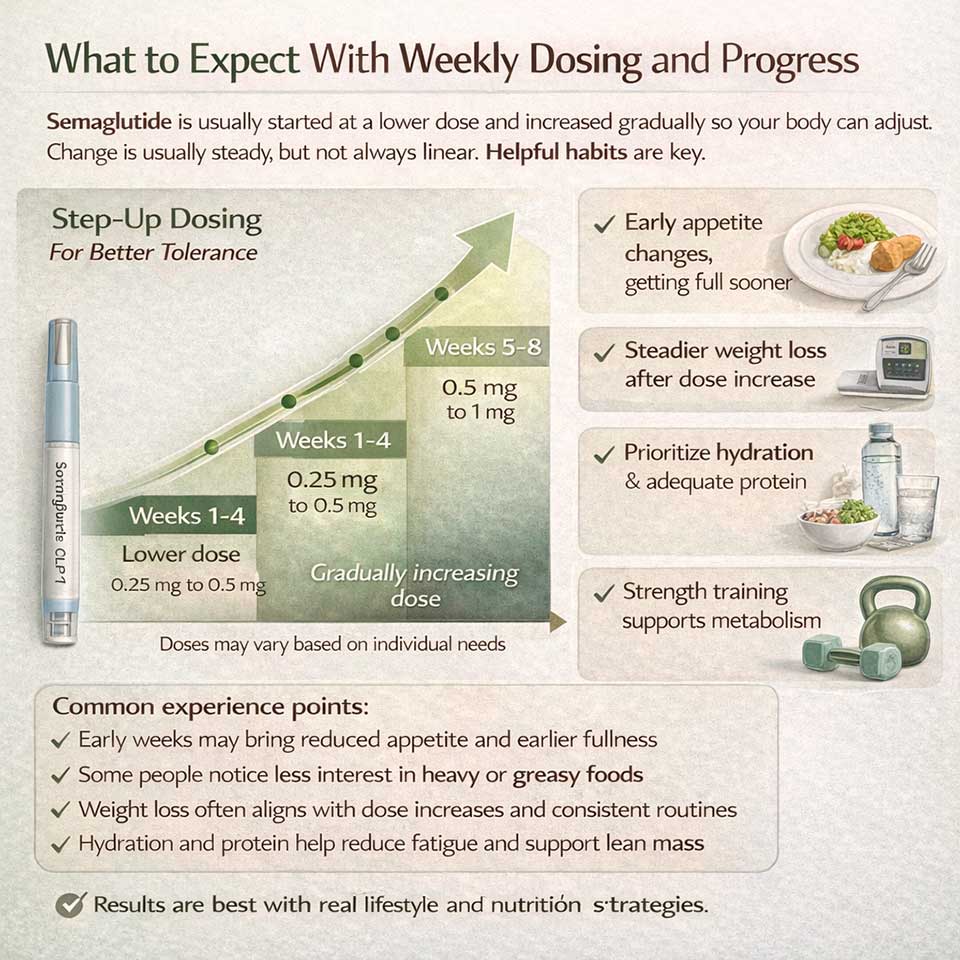 What to Expect With Weekly Dosing and Progress