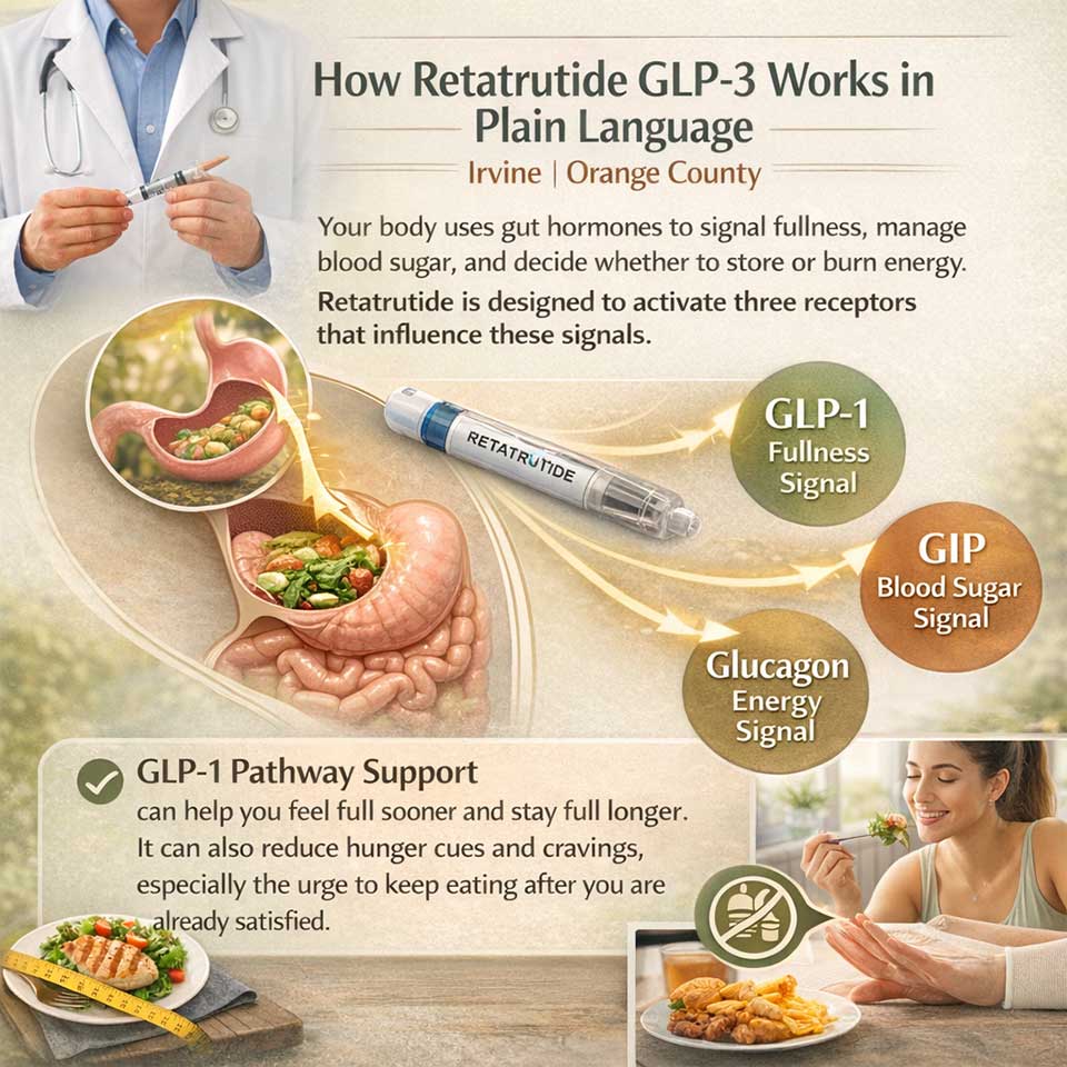 How Retatrutide GLP 3 works in plain language