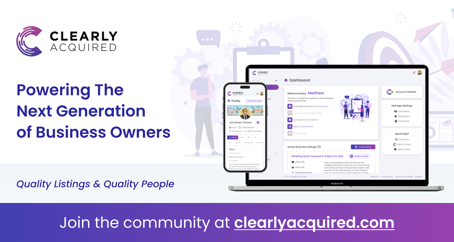 Welcome to Clearly Acquired | Fund Growth. Acquire Quality. Close with Confidence.