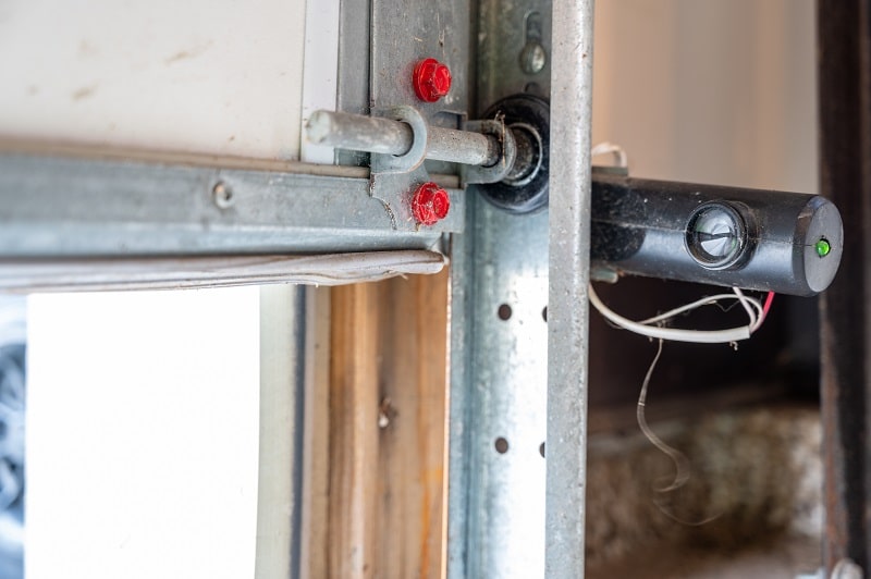 A faulty garage door sensor