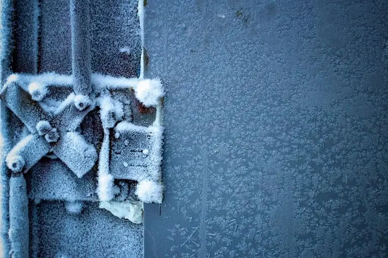 Frozen garage door