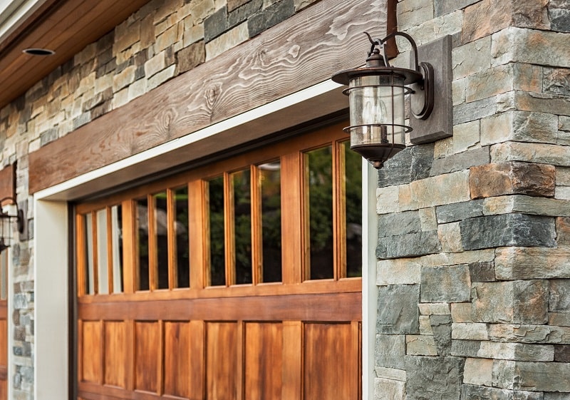 Garage door windows