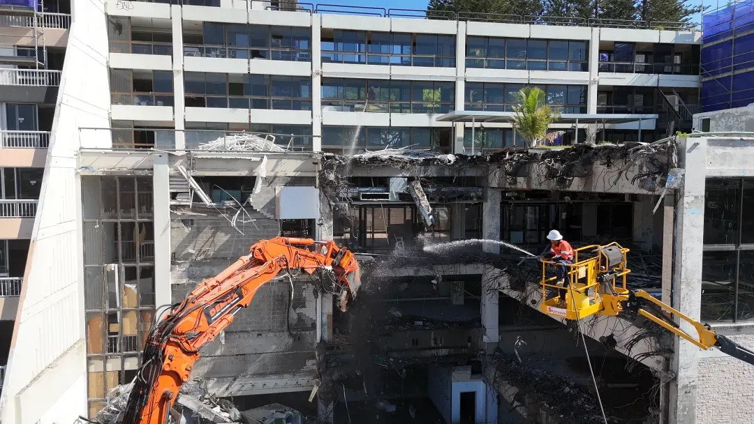 Hazardous materials survey before demolition and refurbishment works