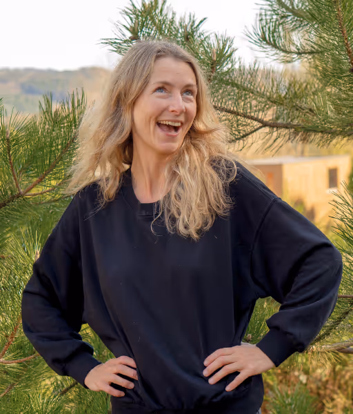 A photo of Emilie Trousset, who is a member of the hospitality team in Alsace