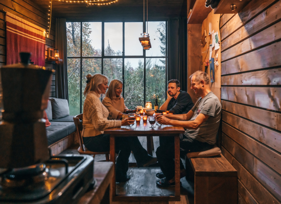 A group of friends planning the next activities to do in Alsace in autumn 