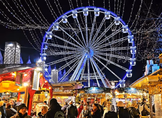Christmas market in Liège close to Nutchel Les Ardennes