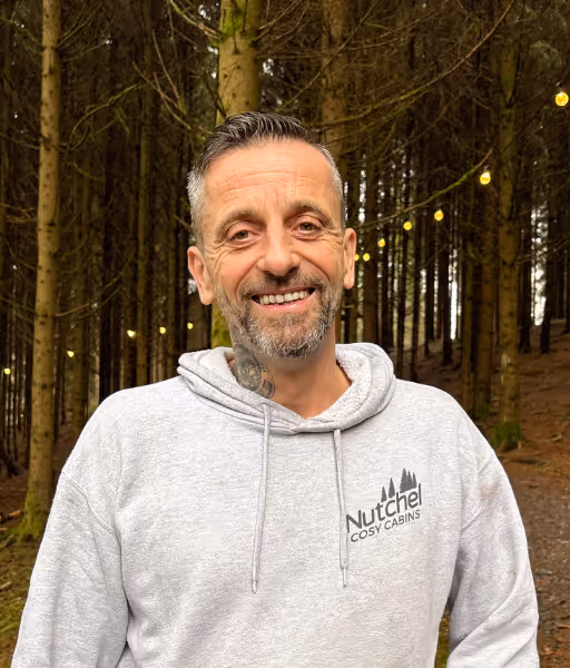 A photo of Gaetan Staquet, who is a member of the maintenance team in Les Ardennes