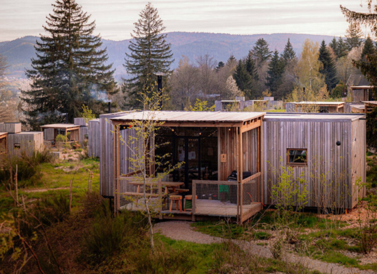 Classic for 4 cabin in the woods in Alsace