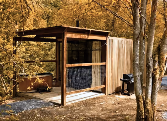 A Sweet Hot Tub cabin in the woods in the Ardennes