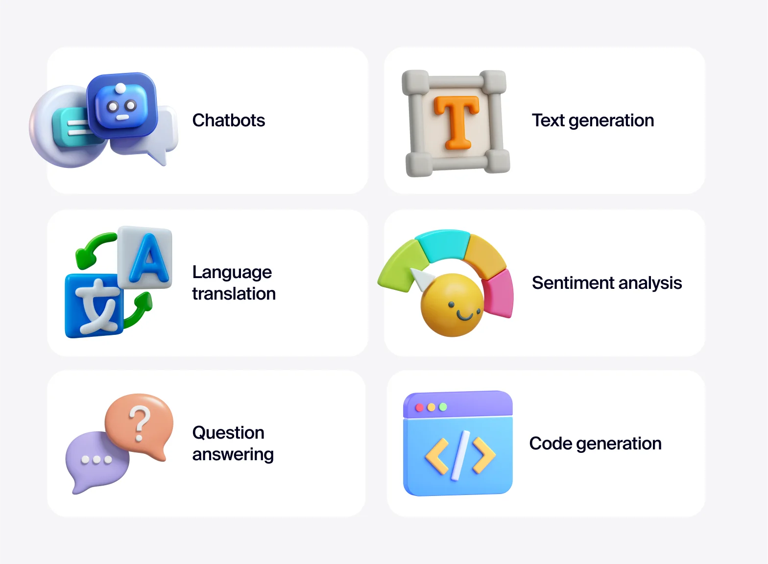 LLMs excel at tasks involving language and pattern detection