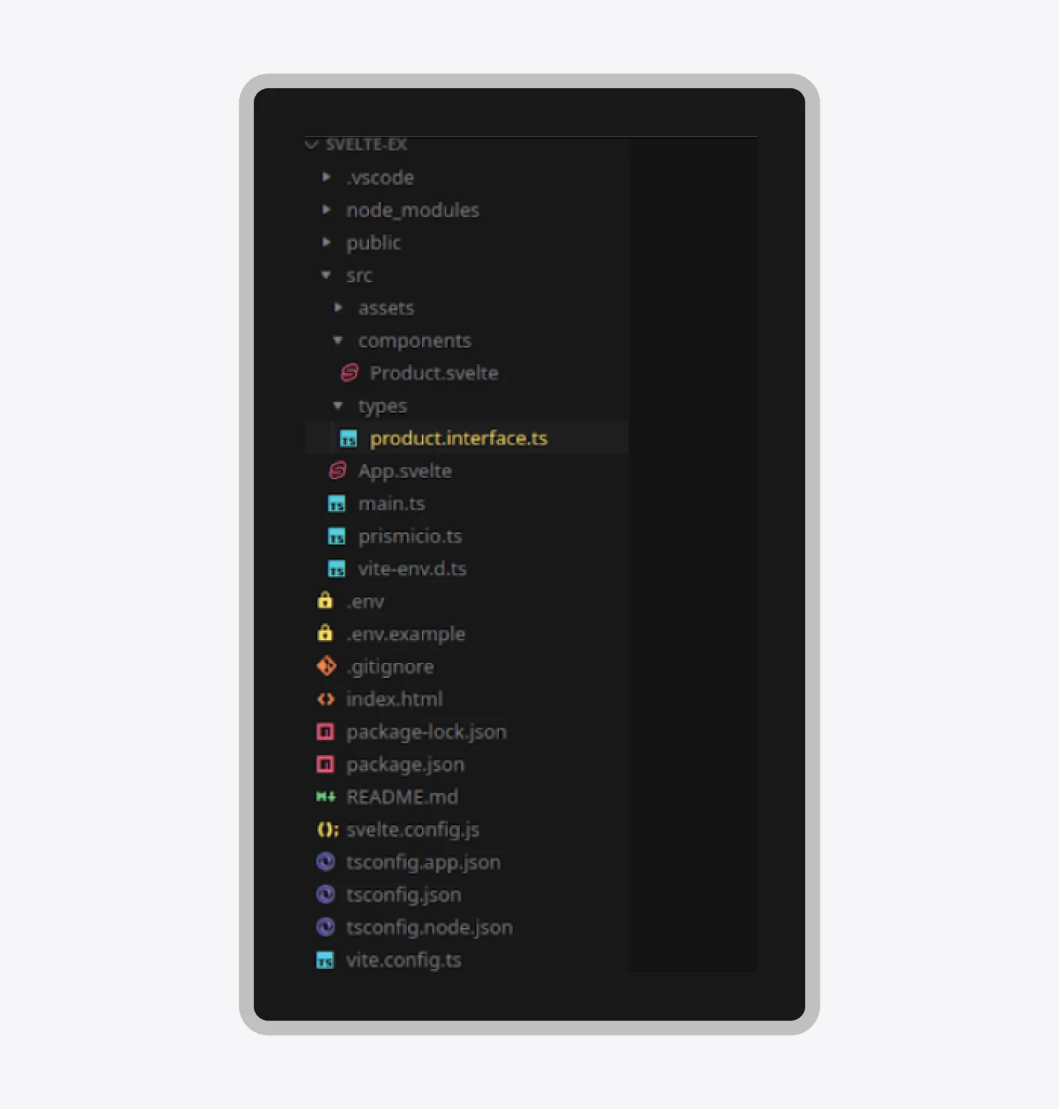 Svelte project structure after Prismic dependencies installed