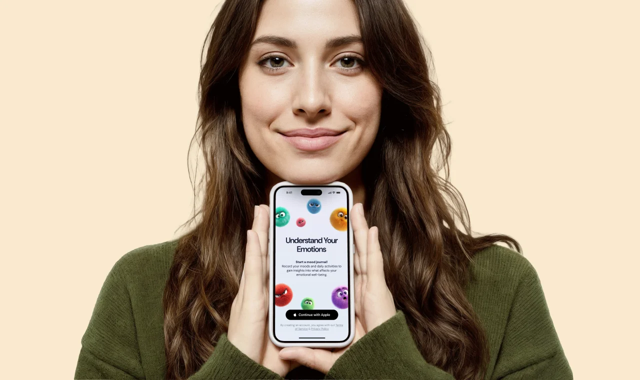 AI-driven mood tracking app — brand identity and UI design by Halo Lab