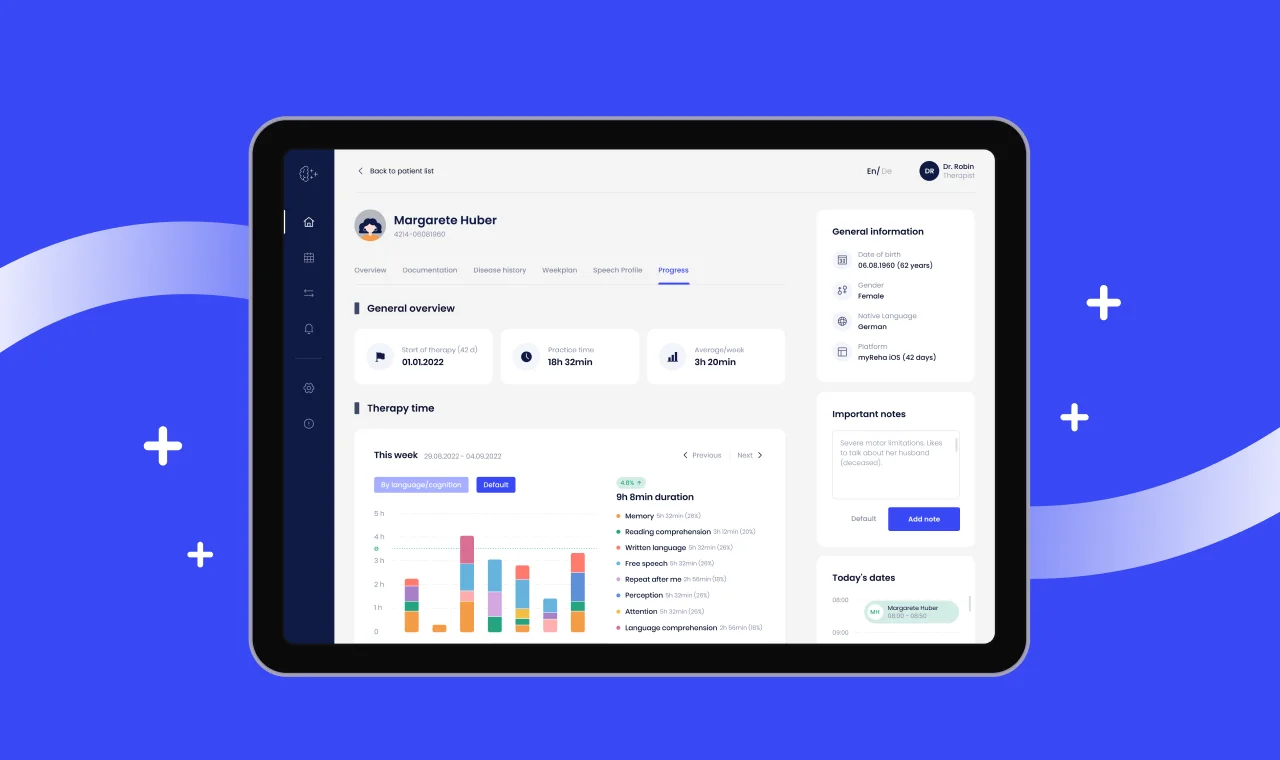 Halo Lab’s UI/UX and web design for MyReha digital health platform