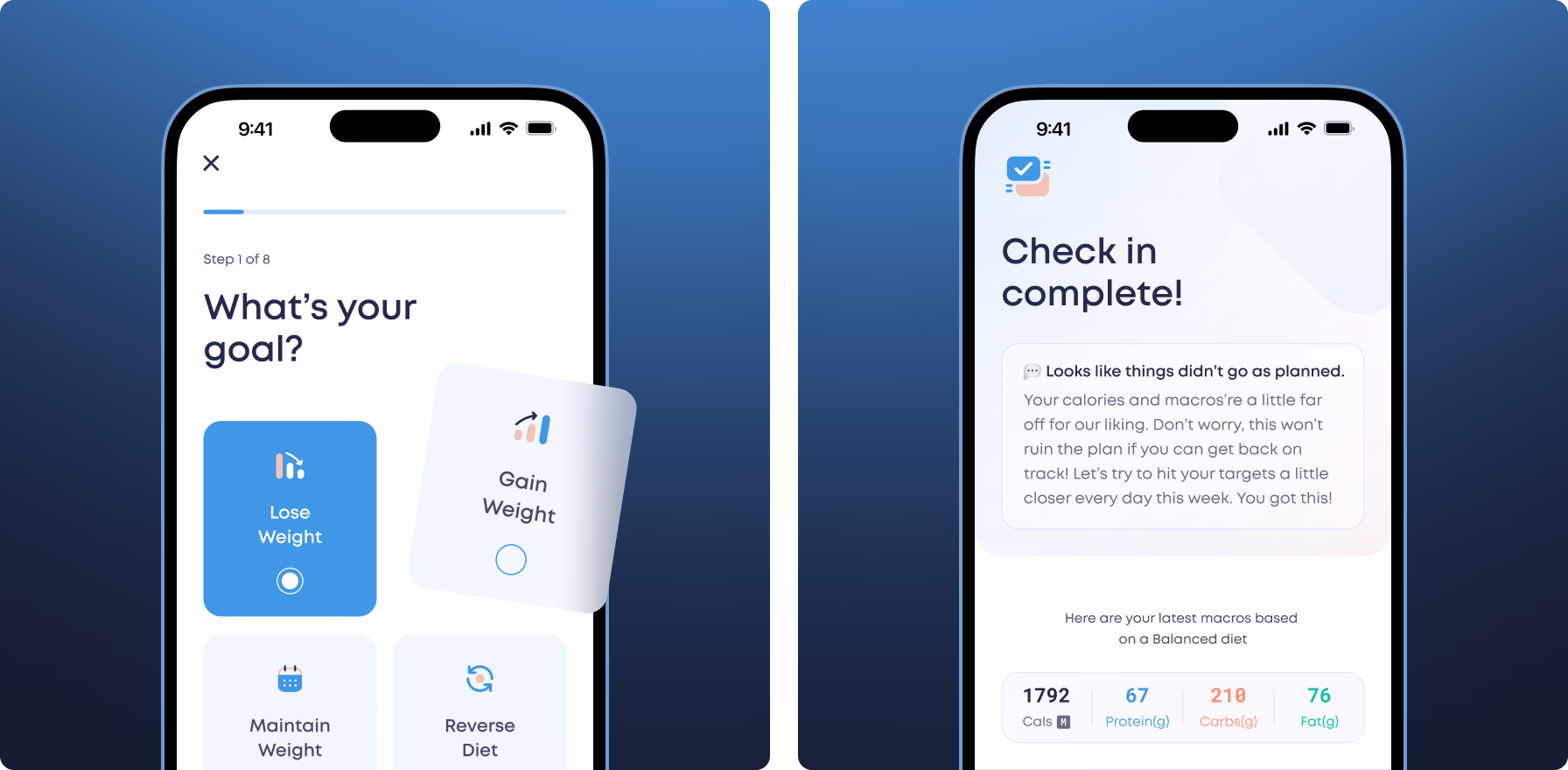 Halo Lab’s UX design and user flow for Carbon Diet Coach