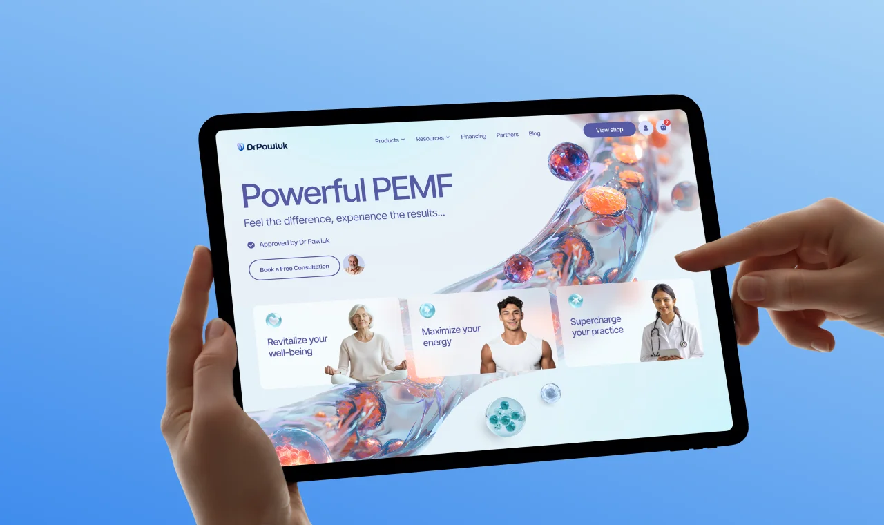 Halo Lab’s website redesign, branding, and front-end development for healthtech e-commerce platform