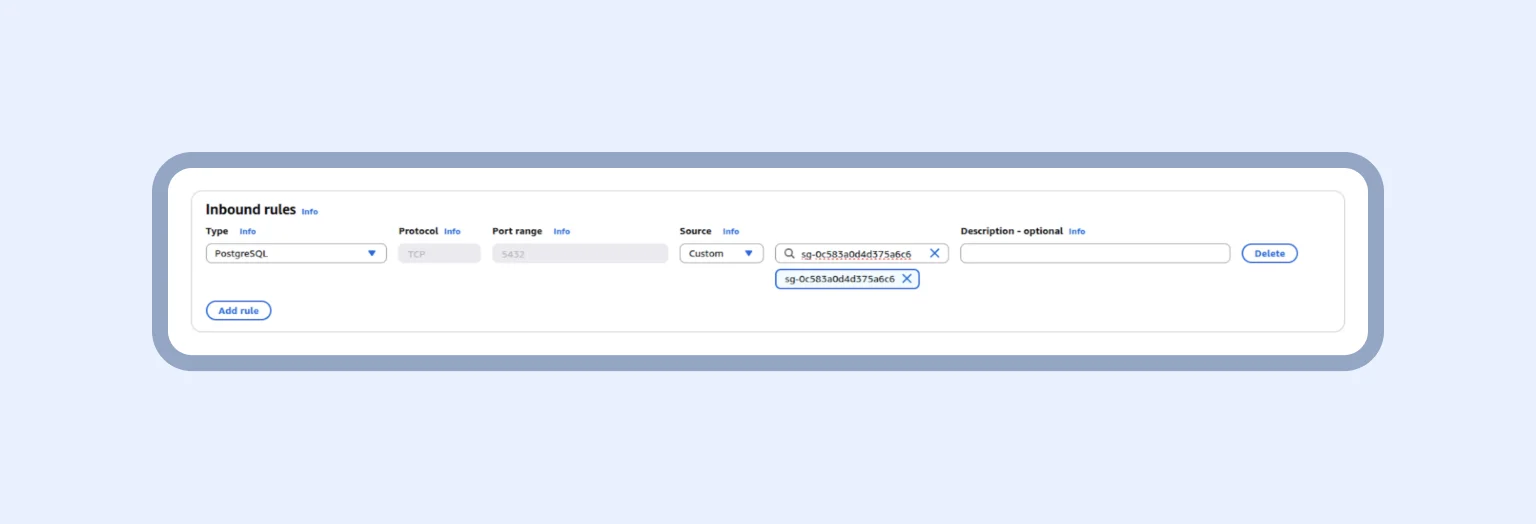 Step 4: Choosing PostgreSQL and its version
