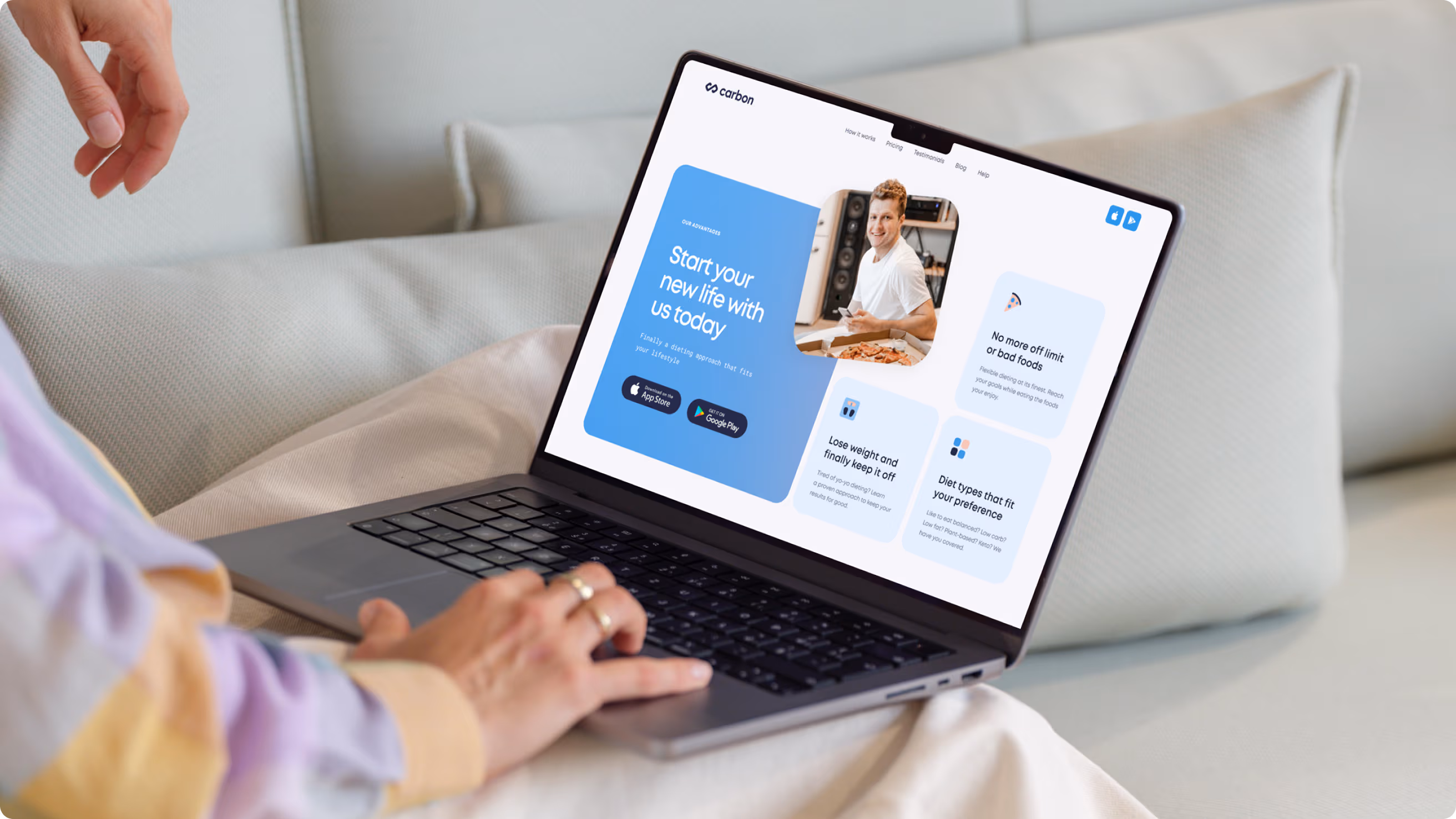 fitness website web design and development services by Halo Lab