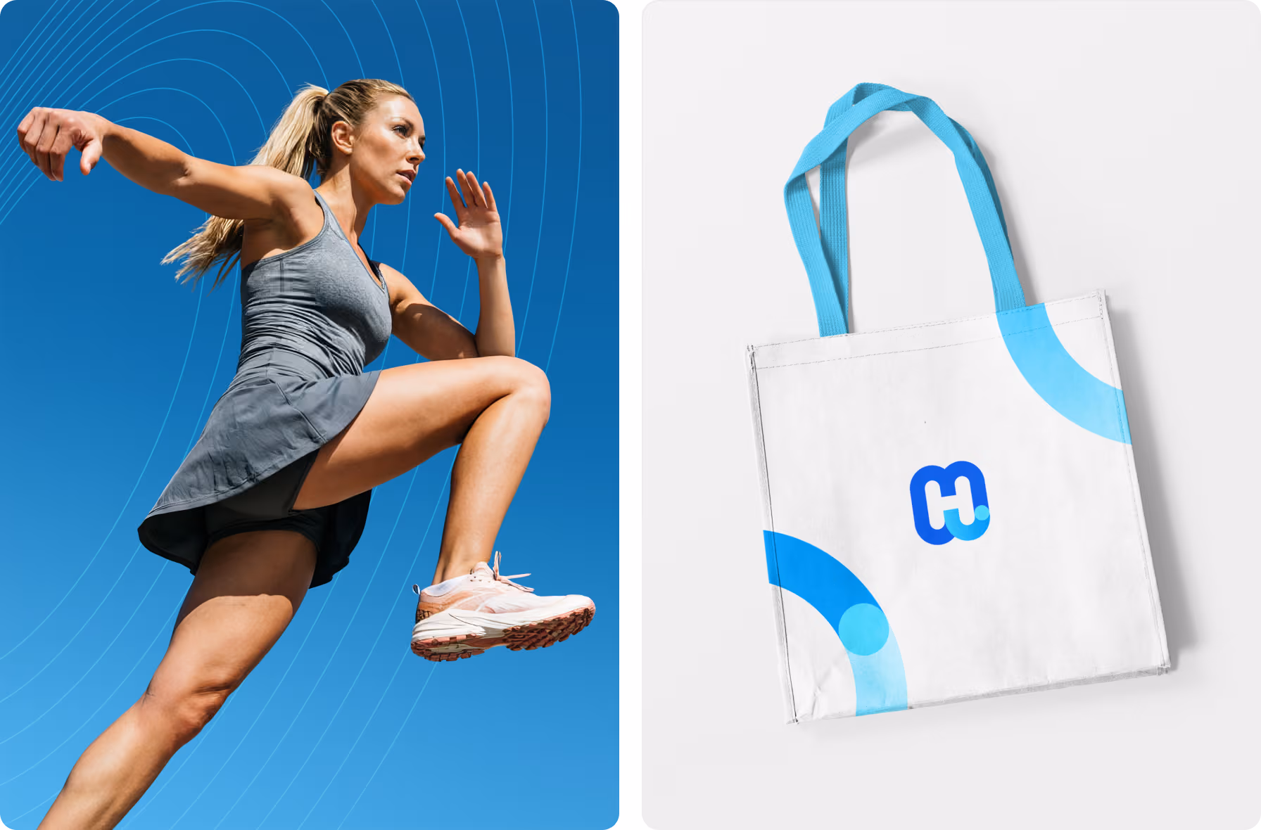 Halo Lab’s wellness design services with active lifestyle fitness imagery