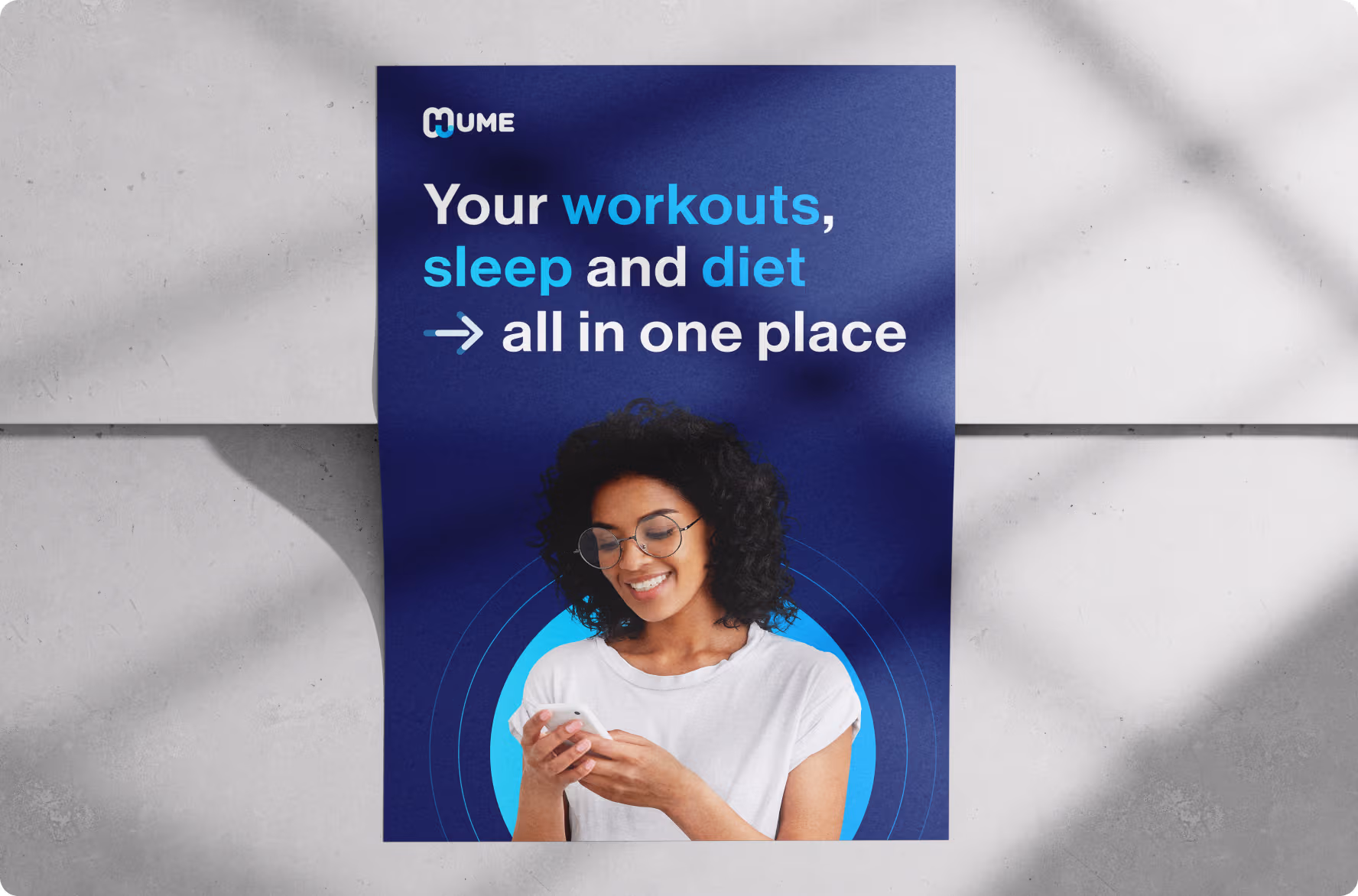 Halo Lab’s poster design for Hume Health wellness platform