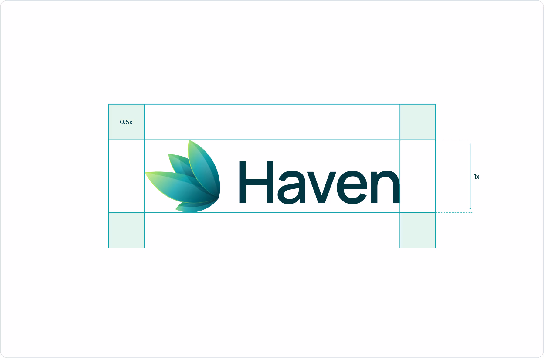 Halo Lab’s logo construction system for Haven brand identity