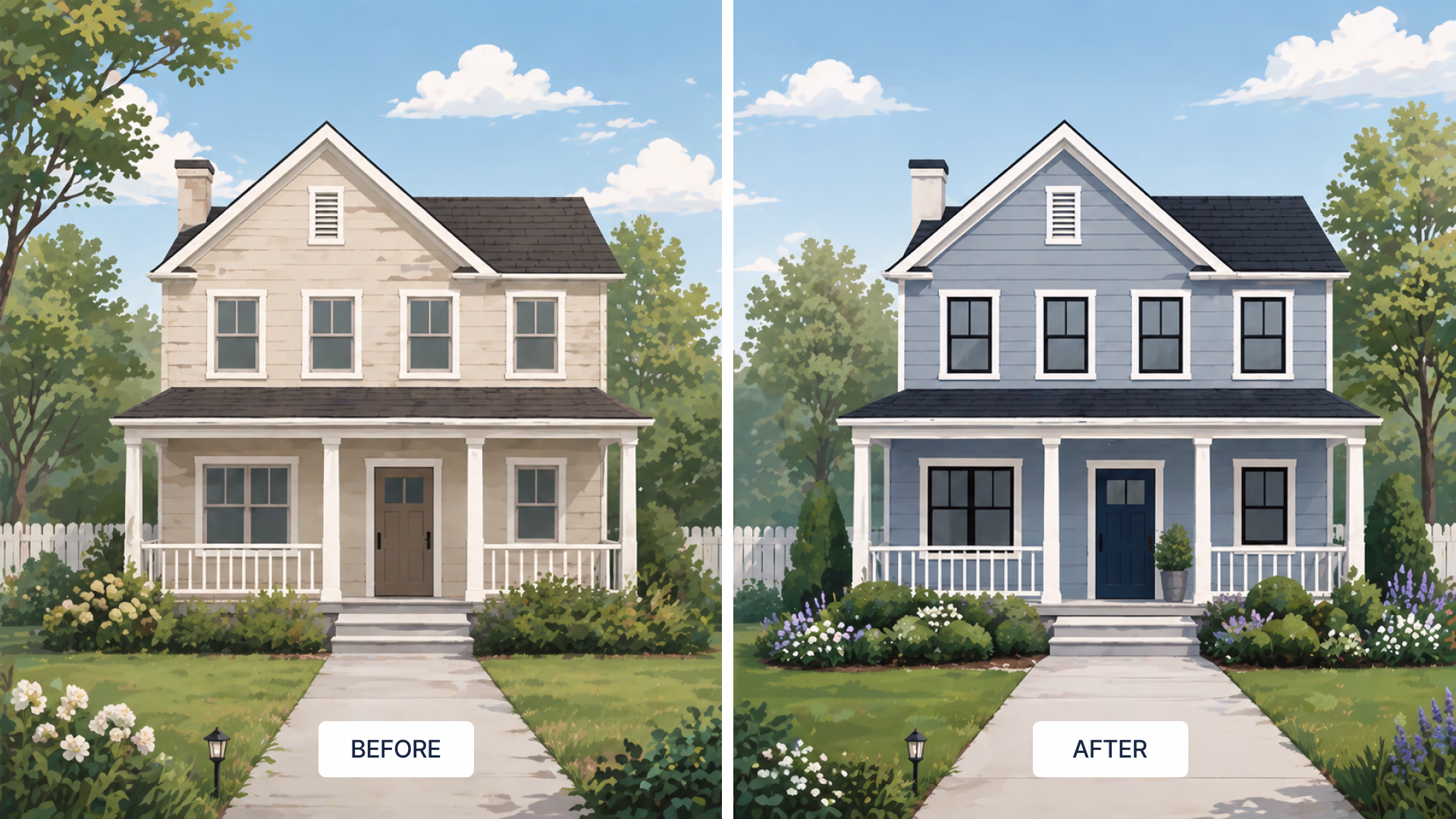 A refresh updates the surface while the structure stays intact