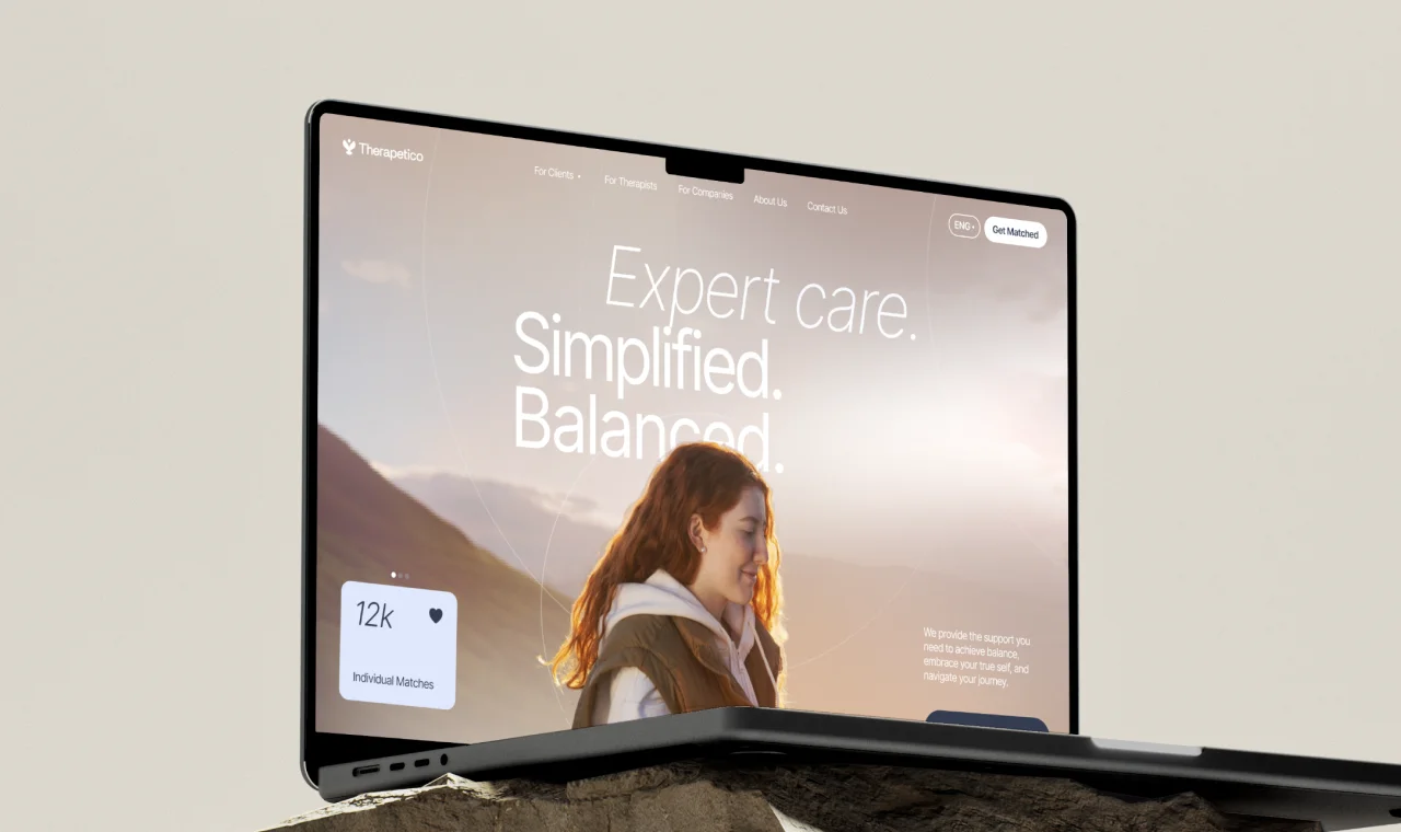 Shaping a distinctive brand and web presence for a European therapy platform