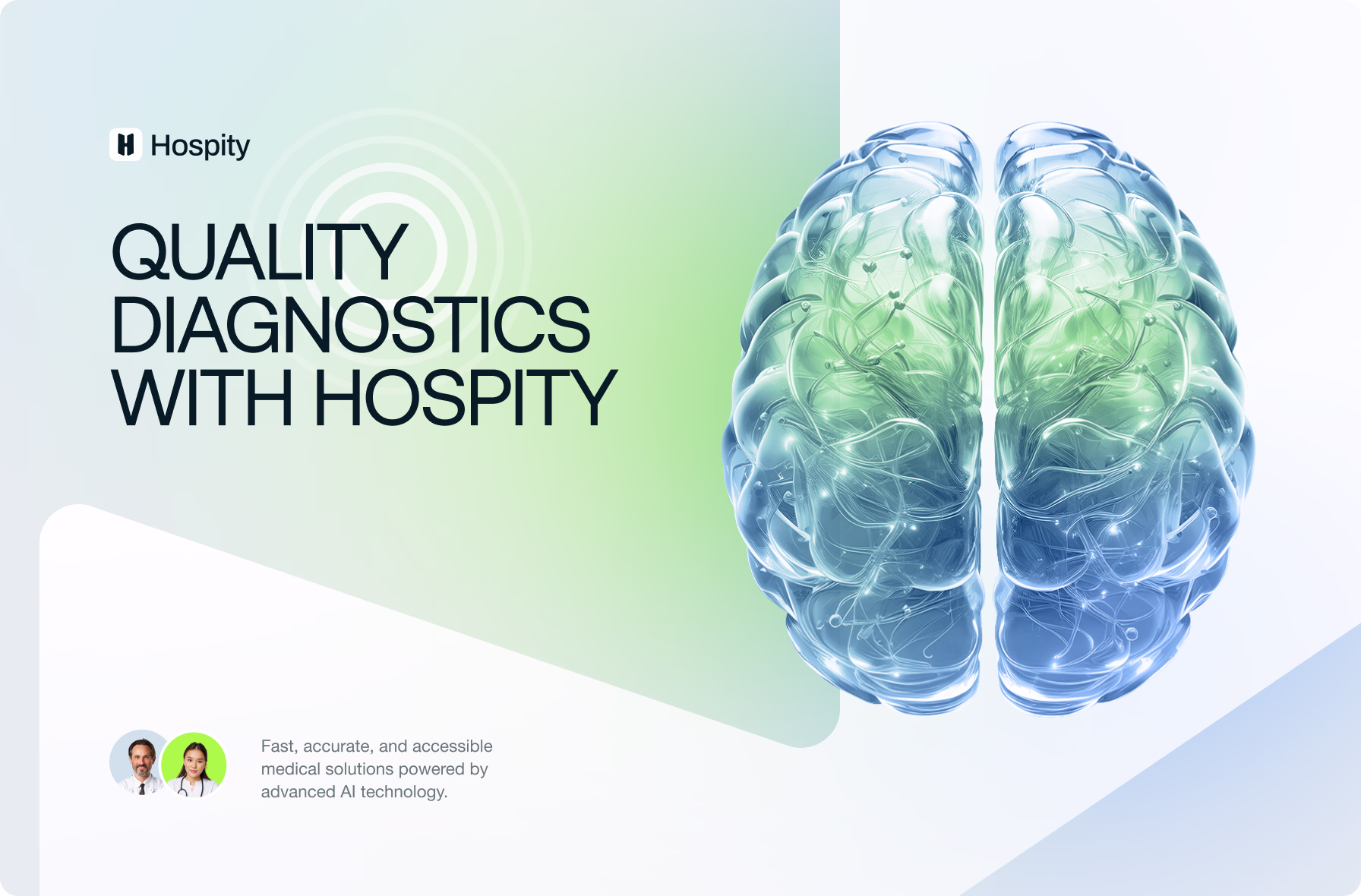 Medical diagnostics platform with human-centered branding
