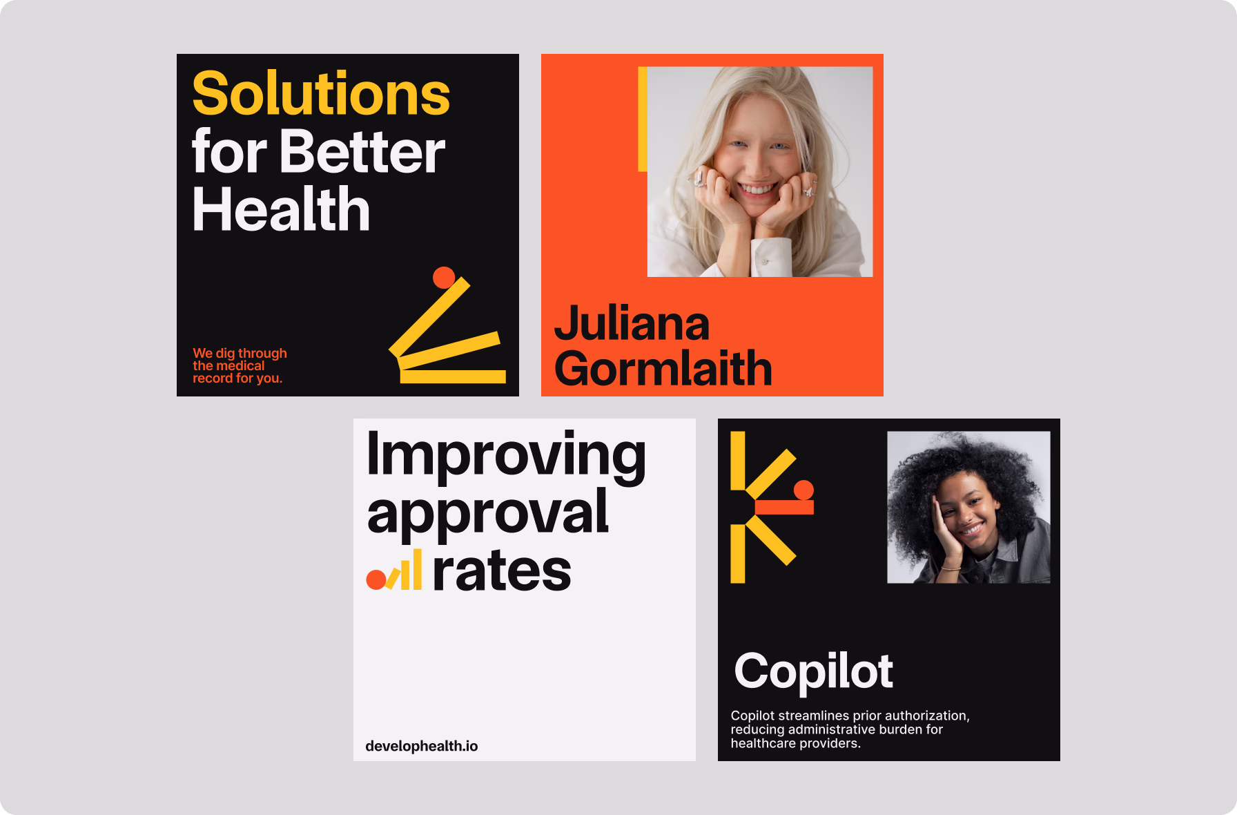 Healthcare AI website with social proof