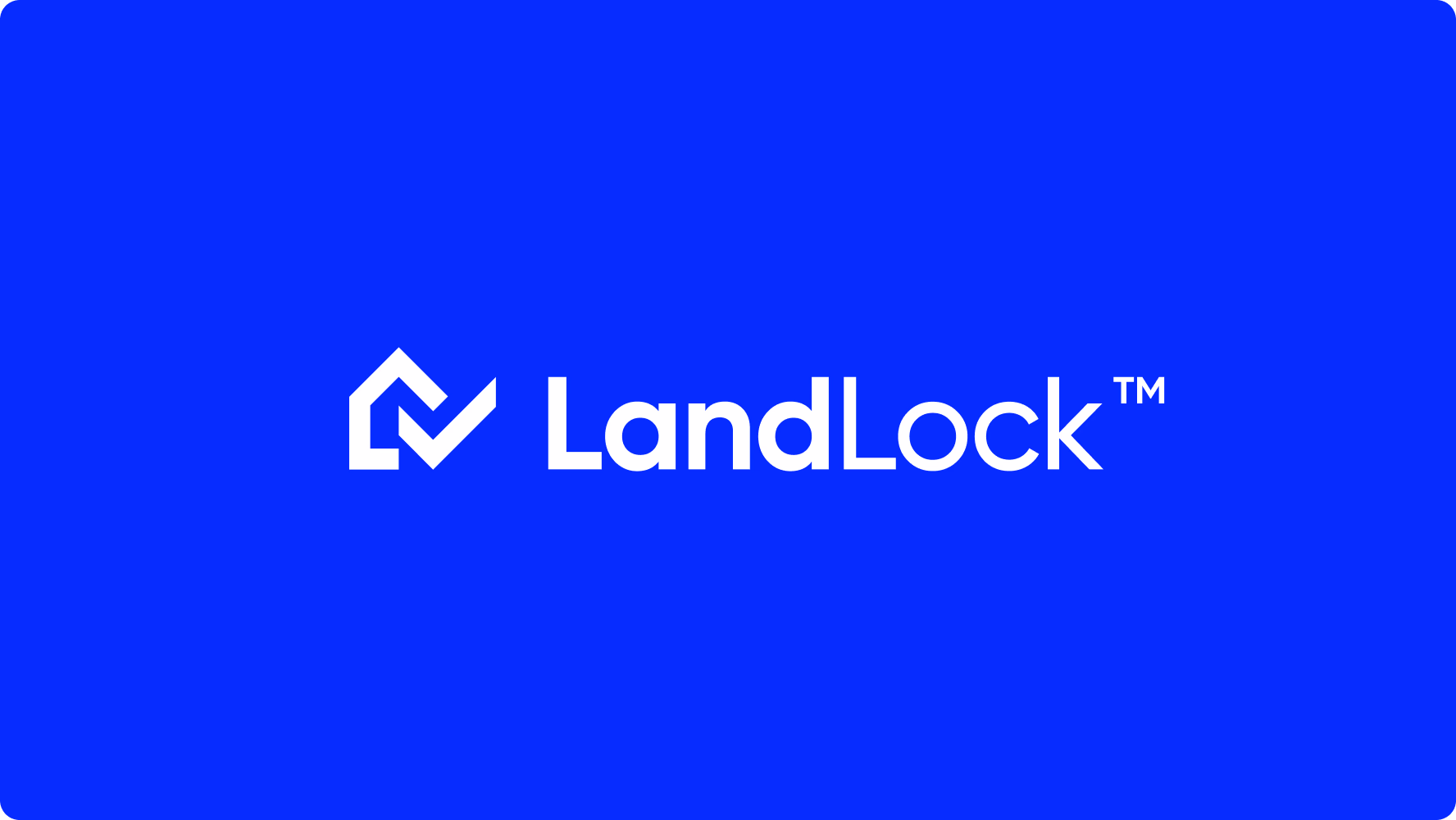 LandLock logo and visual identity created for the property protection platform