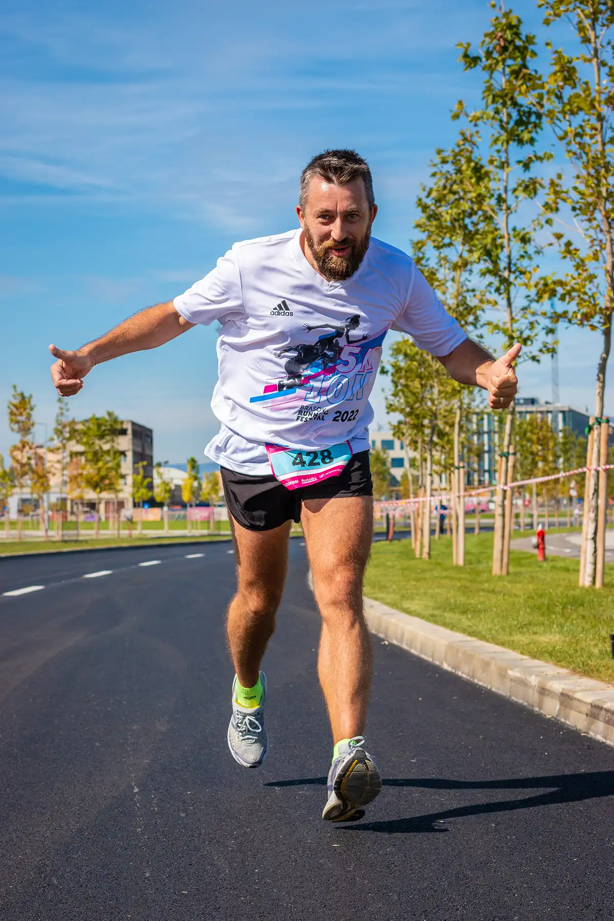 Amateur Marathon Runner during Brasov Running Festival in 2022
