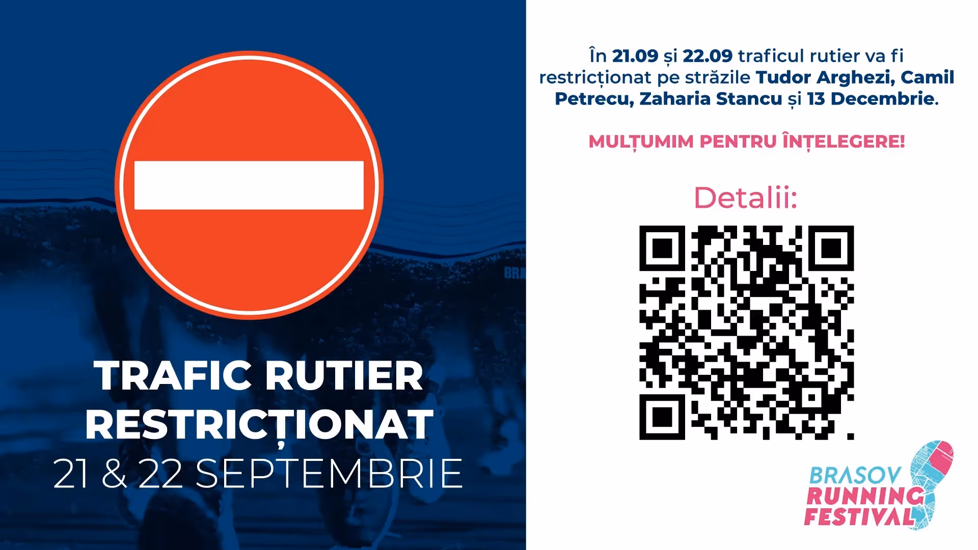 Brașov Running Festival: programul competiției și restricții de circulație în Cartierul Coresi, în acest weekend