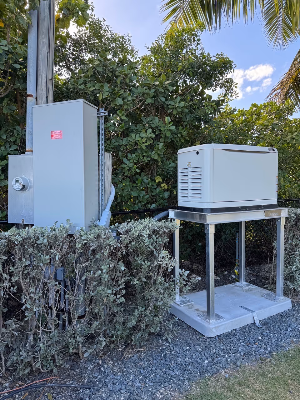 Kohler standby generator recently installed in Duck Key