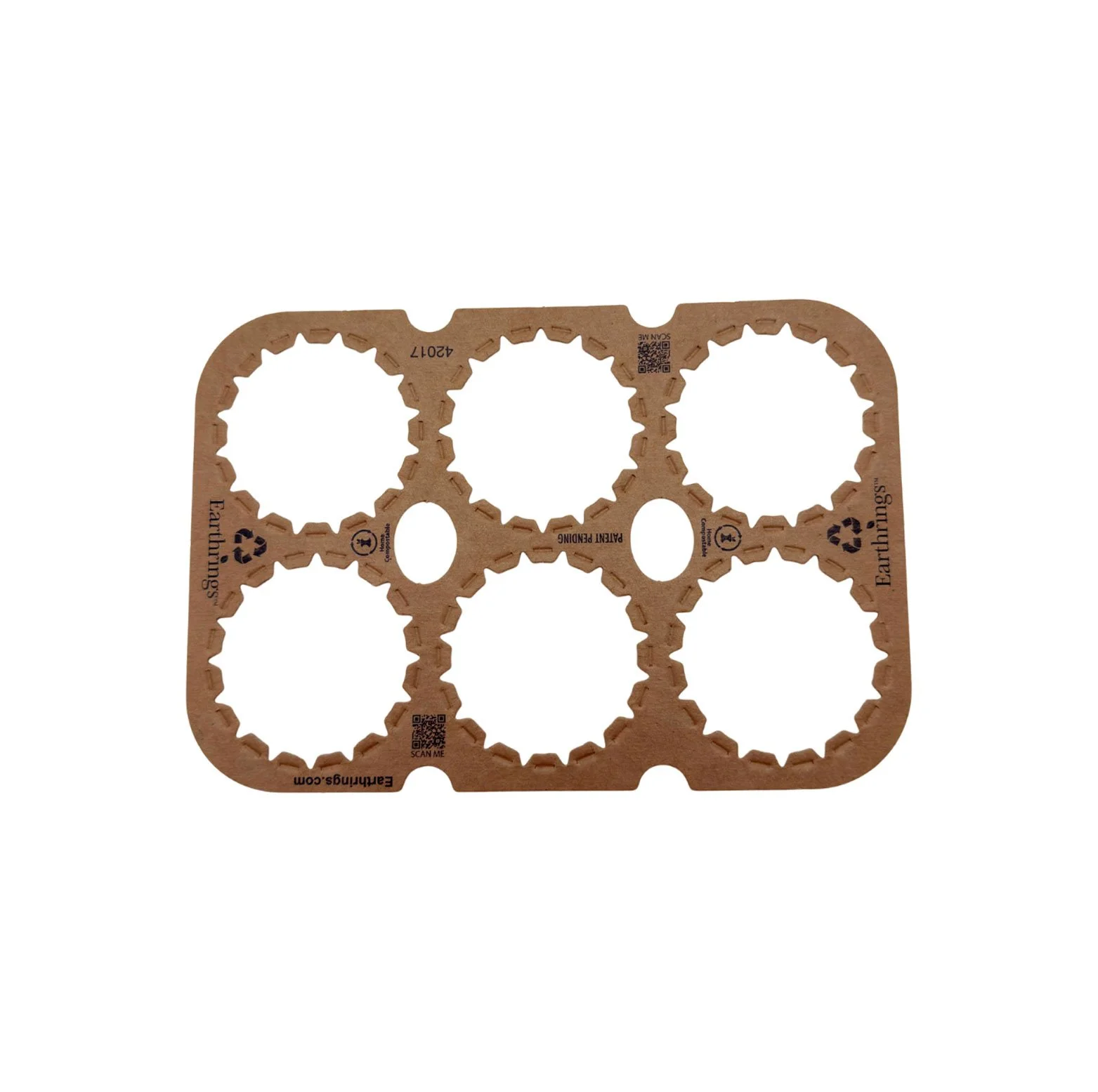 Earthrings 6-Pack SLEEK Cardboard Ring (blank)