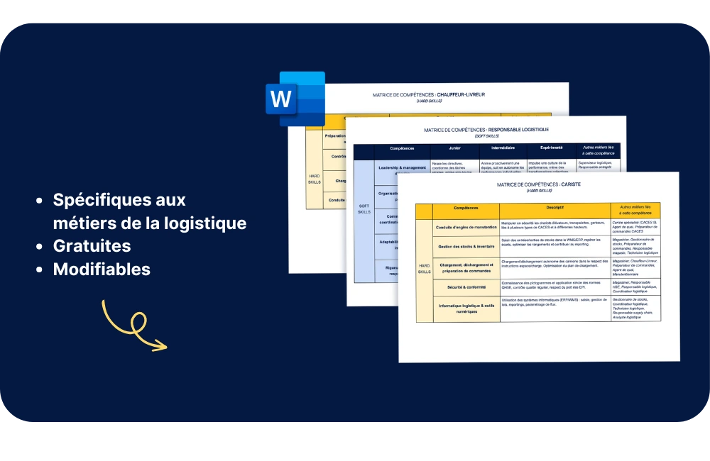 matrices de compétences logistique