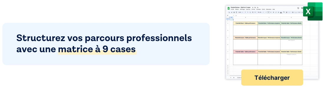structurer les parcours professionnels avec une matrice à 9 cases