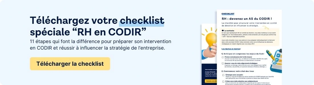 défendre sa stratégie rh en codir
