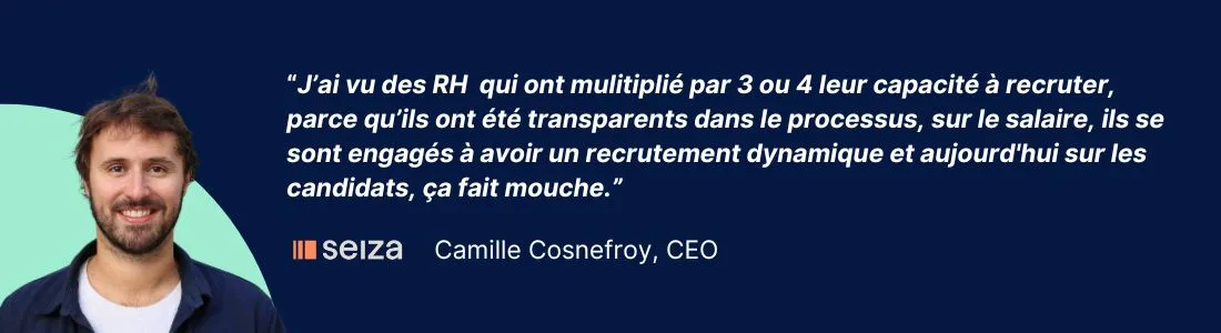 citation du CEO de Seiza sur les performance en recrutement de ses clients